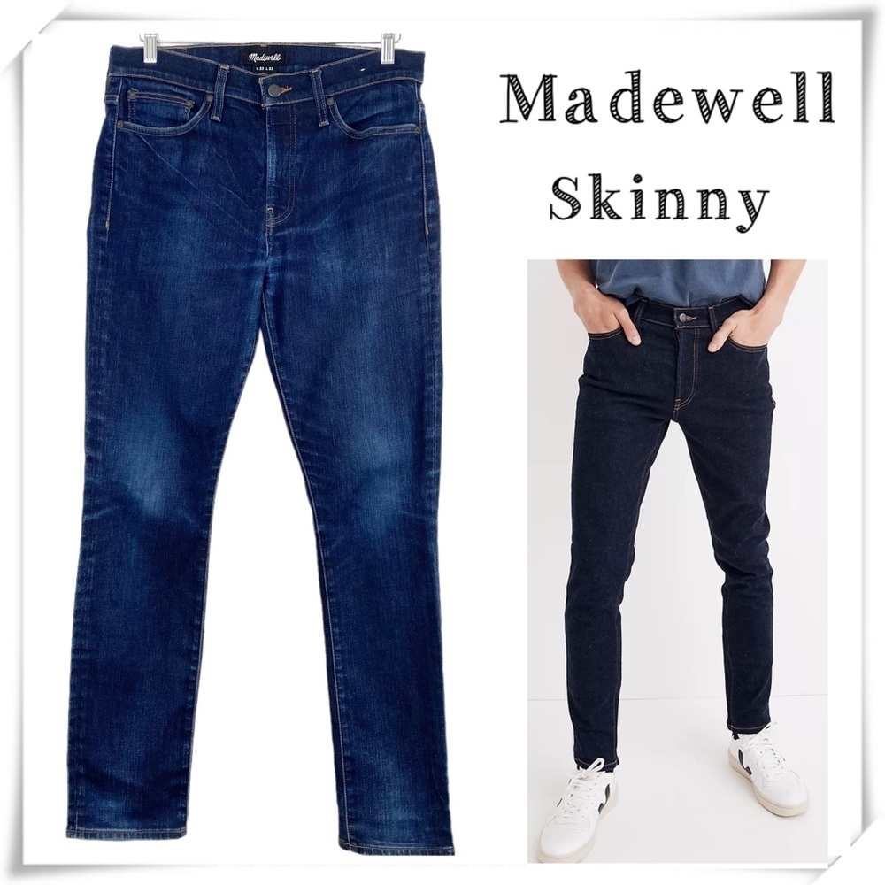 MADEWELL Skinny Jeans in Rinse Wash Style #J9499